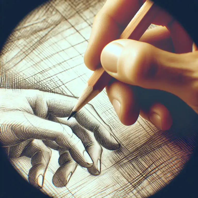 Visual representation of "scratchy" - Consisting of or marked by quick, rough, or incised strokes