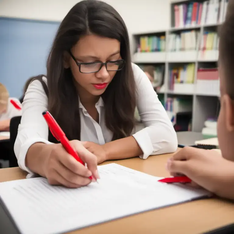 Visual representation of "mark down" - To grade something lower or assign a lower value