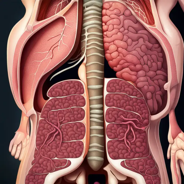 Visual representation of "intestine" - The part of the alimentary canal below the stomach.
