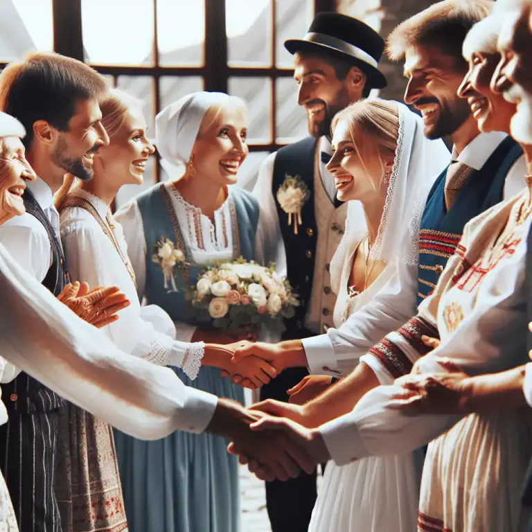 Visual representation of "intermarriage" - The act of marrying within the same familial or social group.