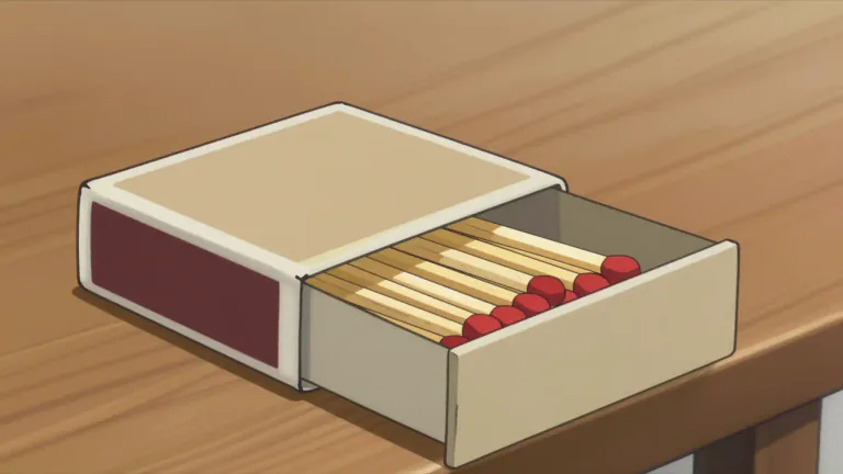 Visual representation of "matchbox" - A small container, often made of cardboard, that holds matches.