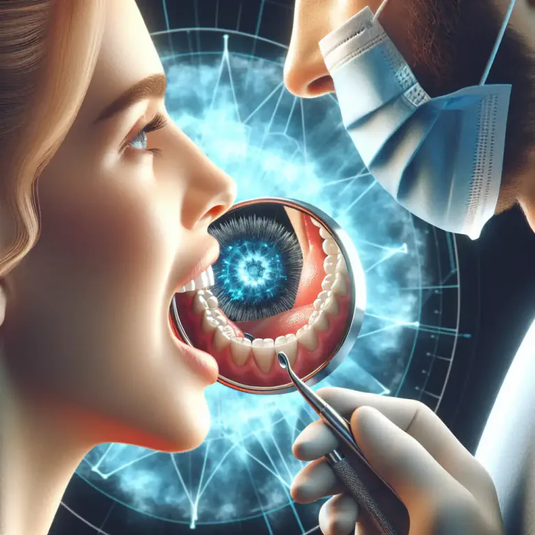 Visual representation of "alveolar" - Pertaining to the part of the mouth where the teeth are embedded