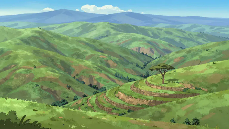 Visual representation of "abyssinian" - Relating to the historical region of Abyssinia, now Ethiopia.