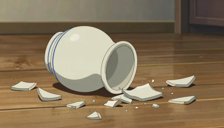 Visual representation of "smithereen" - A small fragment or piece, particularly as a result of breaking or smashing something.