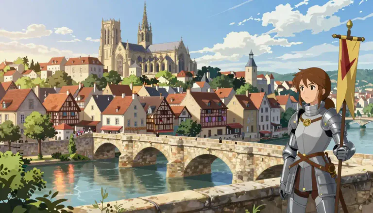 Visual representation of "orleans" - A city in north-central France on the Loire River, known for its historical role in the Hundred Years' War and as the birthplace of Joan of Arc.