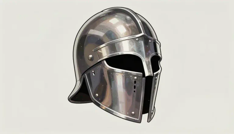 Visual representation of "casque" - A type of helmet worn for protection, often used in military or sports contexts.