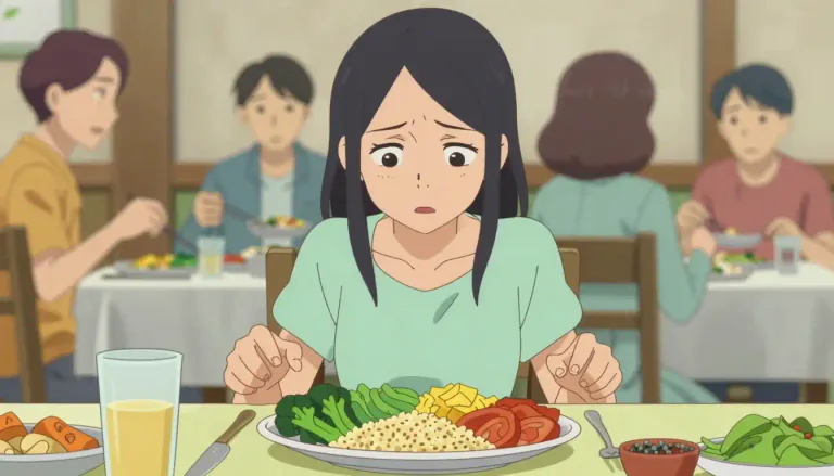 Visual representation of "orthorexia" - A condition characterized by an unhealthy obsession with eating foods that one considers healthy, often to the detriment of overall well-being.
