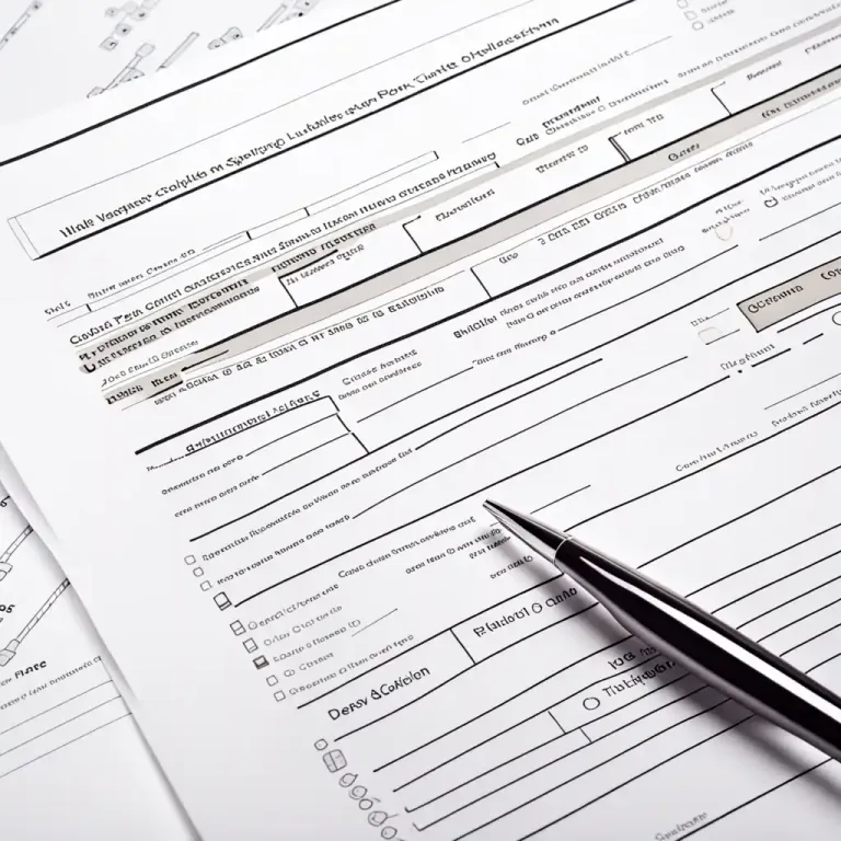 Visual representation of "fill out" - To complete a form by writing in the information that is asked for
