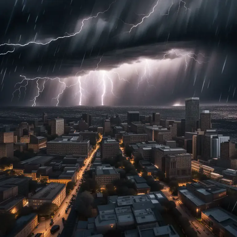Visual representation of "violent" - extremely strong or powerful