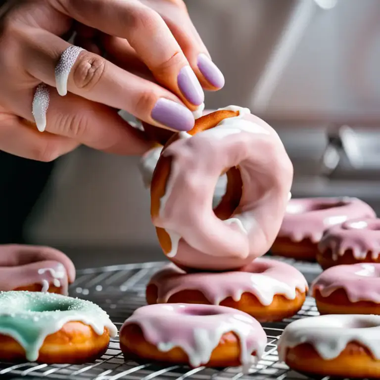 Visual representation of "glaze" - To put a glaze on something such as a cake, pottery, or painting