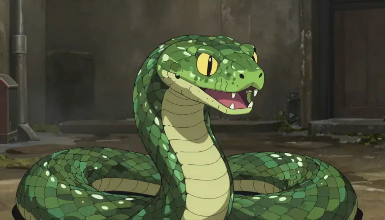 Visual representation of "serpent" - A large snake, often used to refer to a dangerous or deceiving person or thing.