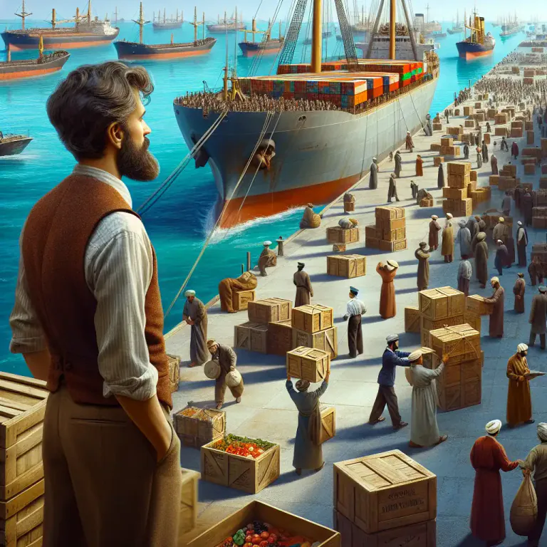 Visual representation of "victualler" - A business person who provides food and drinks in large quantities, specifically for ships or military
