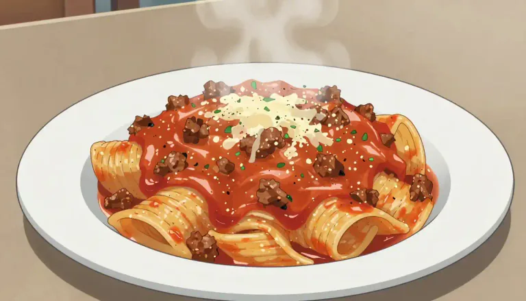 Visual representation of "bolognese" - A dish made using bolognese sauce, typically served over pasta.