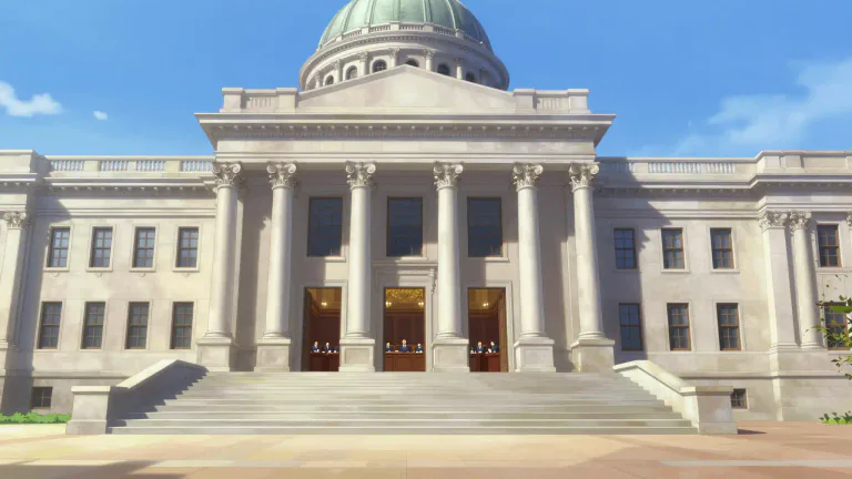 Visual representation of "statehouse" - A statehouse is a building where the legislative body of a state meets to discuss and create laws.