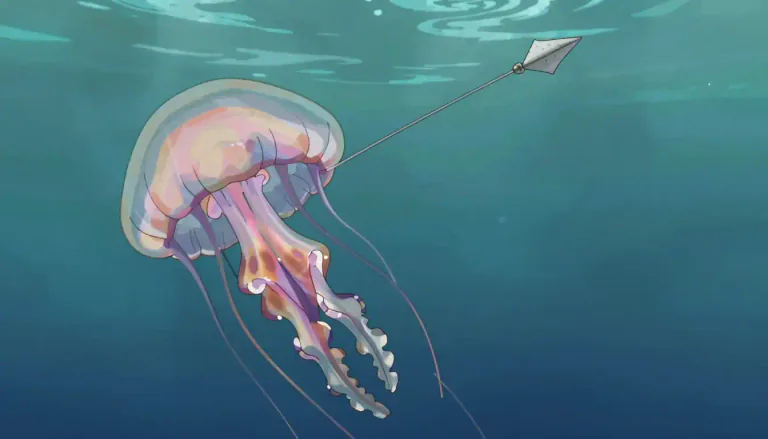 Visual representation of "nematocyst" - A specialized cell found in cnidarians, equipped with a capsule that contains a coiled thread; used for capturing prey or for defense.