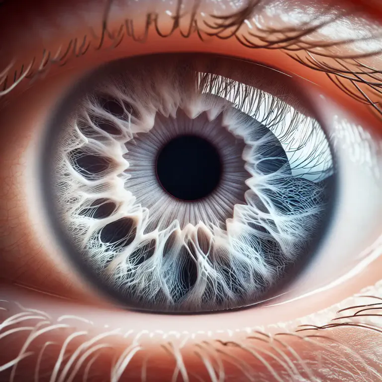 Visual representation of "white" - The whites of the eyes.
