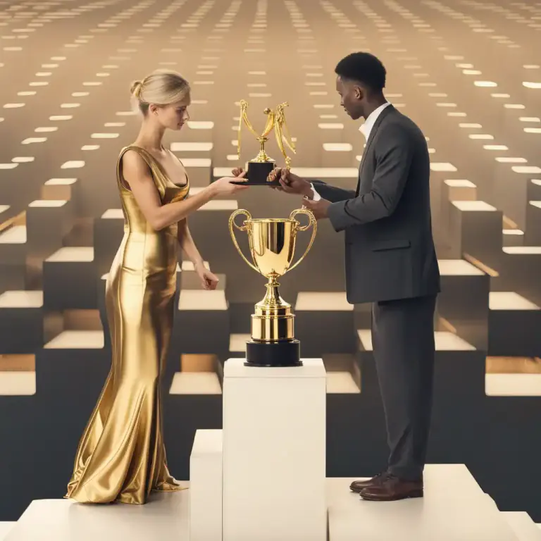 Visual representation of "I give you…" - To award someone something
