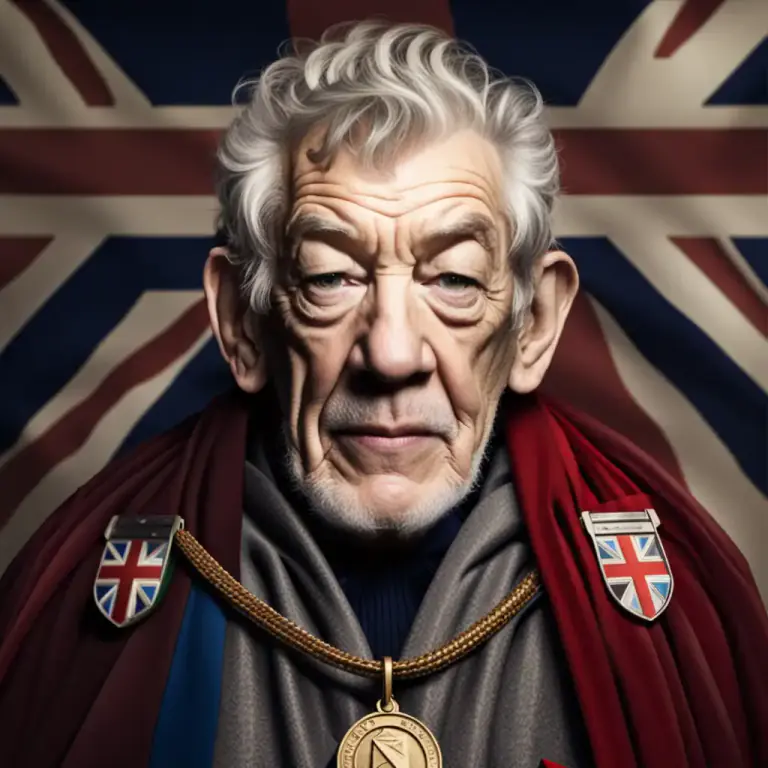 Visual representation of "knight" - A man who has been given a special honor by the queen of England because of his great achievements.