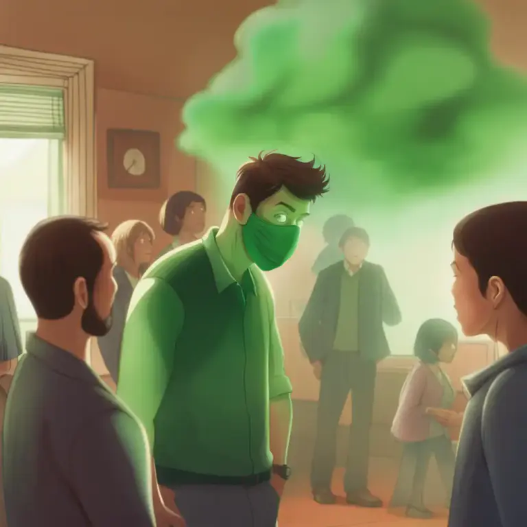 Visual representation of "guff" - Strong smelling gas