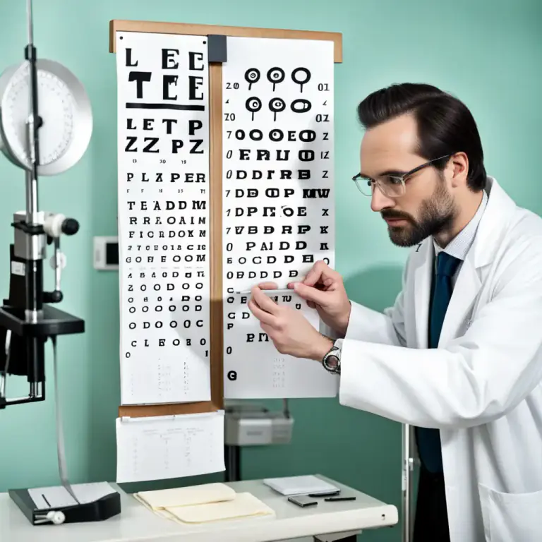 Visual representation of "eyesight" - An examination to test the ability to see