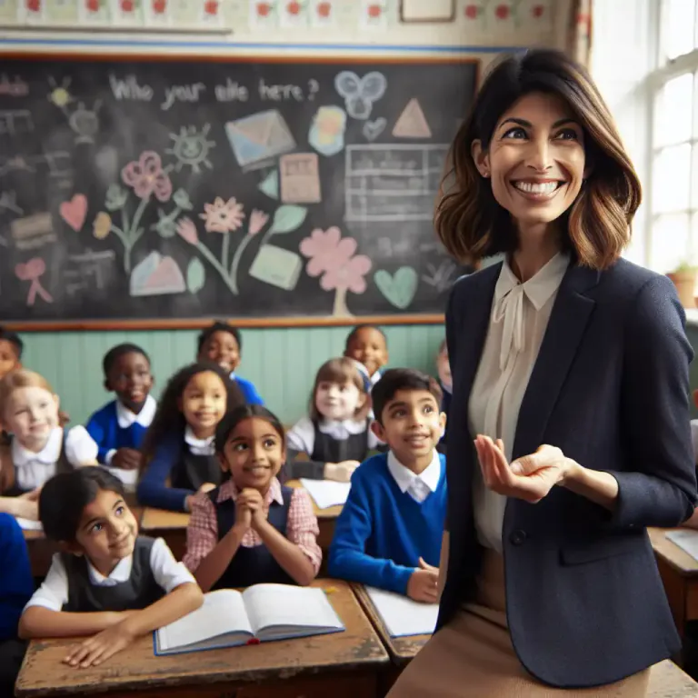 Visual representation of "teach" - To work as a teacher.