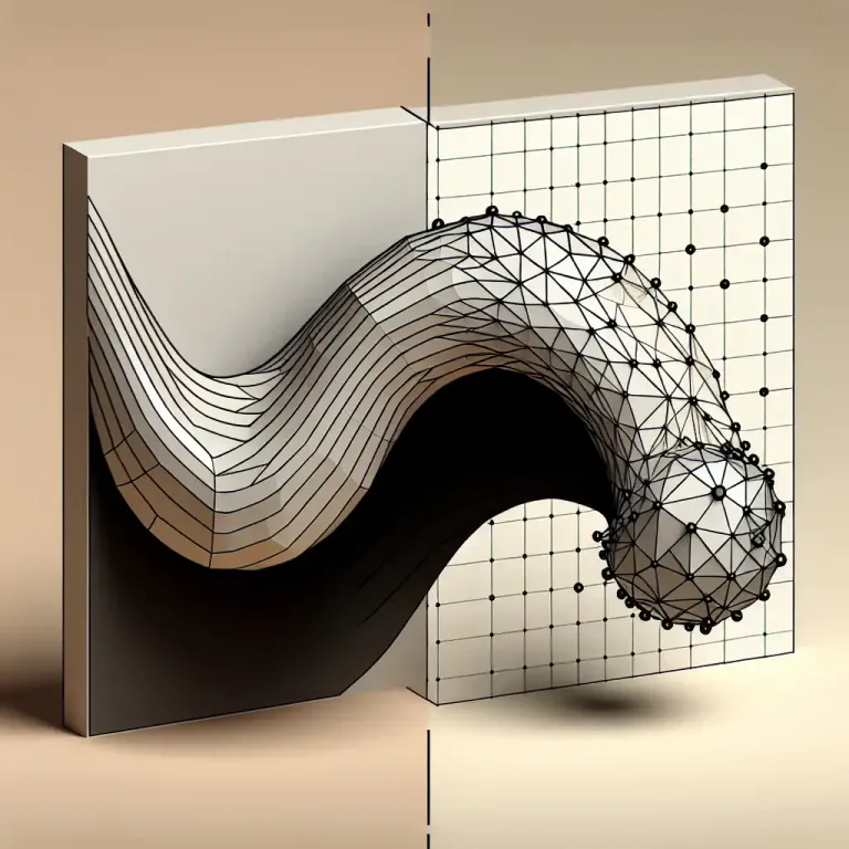 Visual representation of "convex" - In programming, a region in space where, if you take any two points in that region, the whole line segment that joins them is also in that region.