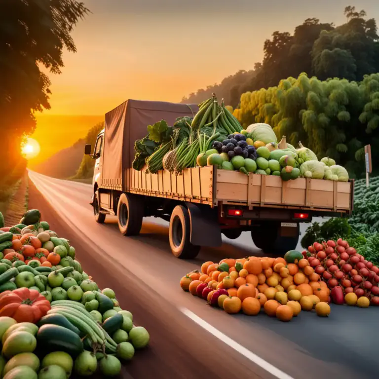 Visual representation of "truck" - To transport goods by truck.