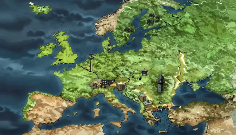 Visual representation of "balkan" - To separate or divide into smaller often hostile units.
