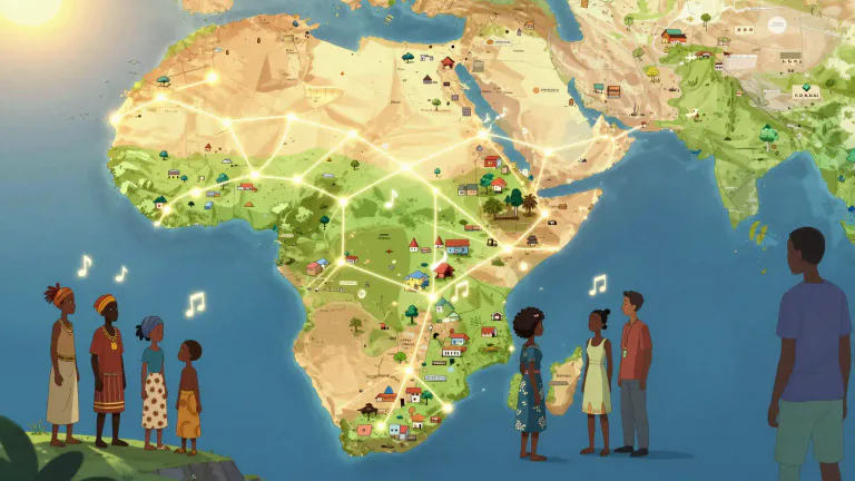Visual representation of "bantu" - A group of over 500 related languages spoken in Sub-Saharan Africa, primarily by Bantu-speaking peoples.