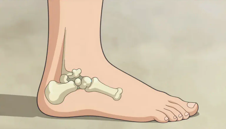 Visual representation of "tarsus" - The tarsus is the collection of seven bones located in the ankle of humans and many other animals, contributing to the structure of the foot.