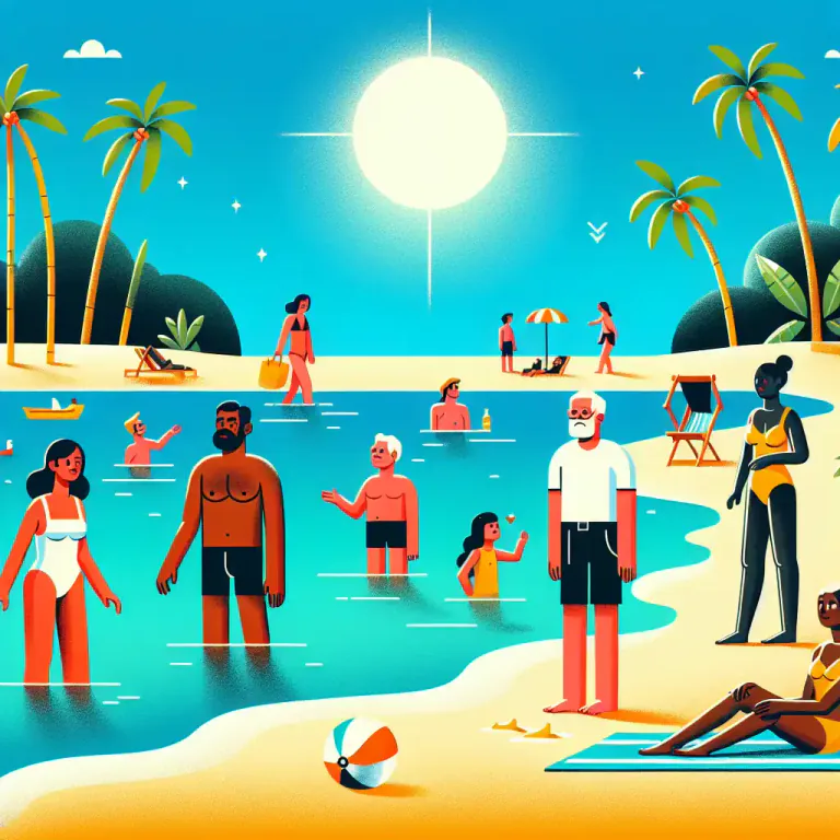 Visual representation of "summer" - The warmer part of the year in one hemisphere