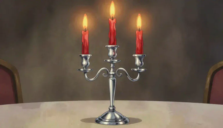 Visual representation of "candelabra" - A large decorative holder for multiple candles.