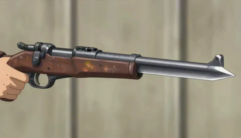 Visual representation of "bayonet" - A long sharp weapon that is attached to the end of a gun.