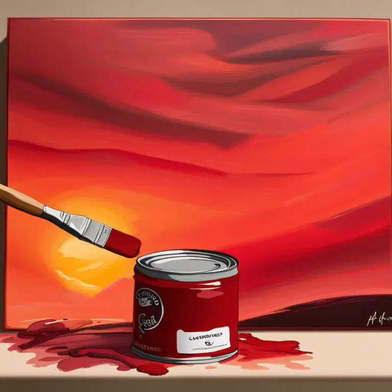 Visual representation of "carmine" - A pigment used in making red paint, ink, etc