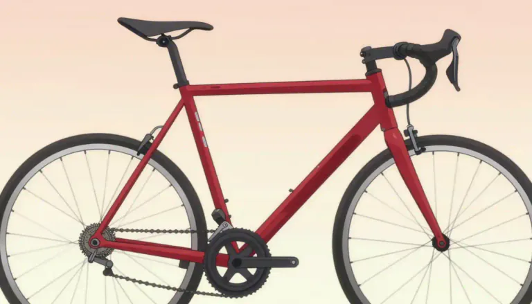 Visual representation of "downtube" - A downtube is the part of a bicycle frame that runs diagonally down from the head tube to the bottom bracket.