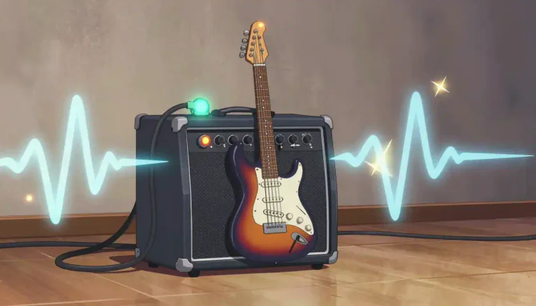 Visual representation of "amp" - Short for 'amplifier', a device that increases the power of a signal such as sound or electricity.