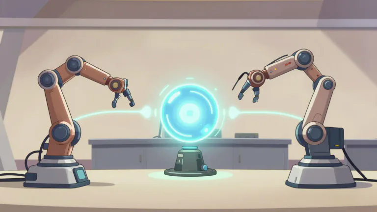 Visual representation of "synchro" - A system allowing for synchronized movement or operation of devices or entities.