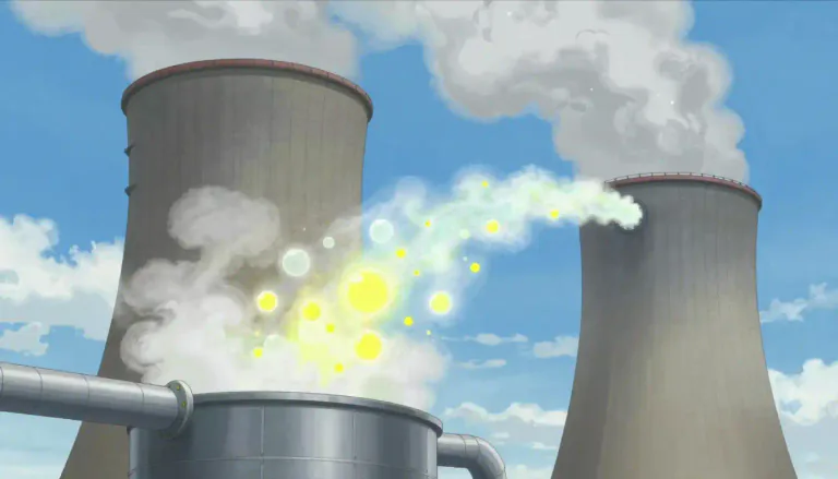 Visual representation of "desulfurization" - The process of removing sulfur from a substance, especially flue gases, in order to reduce pollution.