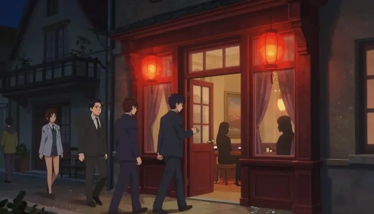 Visual representation of "brothel" - A place where people pay to have sex with prostitutes.