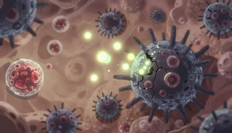 Visual representation of "cytotoxic" - Cytotoxic refers to a substance that is toxic to cells, particularly used in medical contexts to describe drugs that kill cancerous cells.