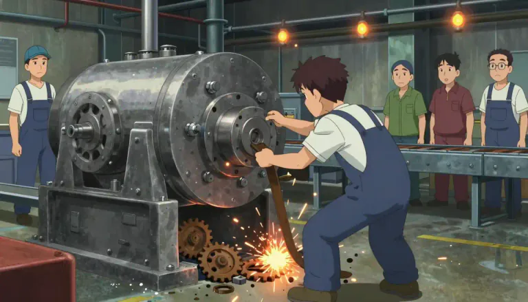 Visual representation of "sabot" - To deliberately damage or destroy property, especially machinery, to impede production or protest.