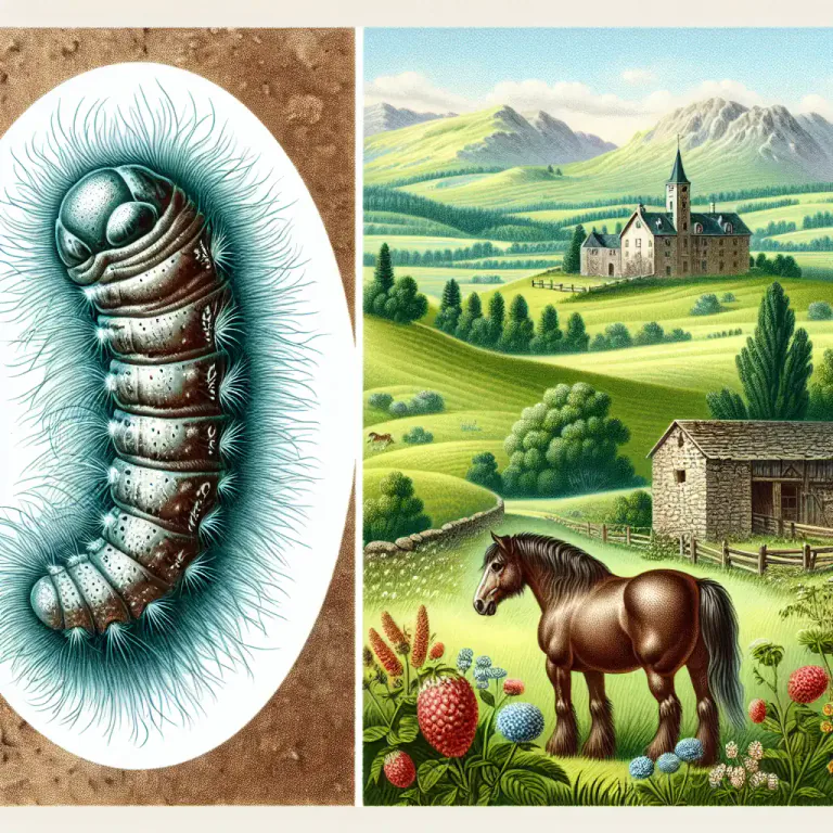 Visual representation of "bot" - larvae of a botfly, which infect various mammals.