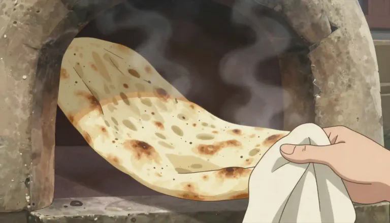 Visual representation of "lavash" - Lavash is a type of soft, thin flatbread, typically baked in a clay oven.