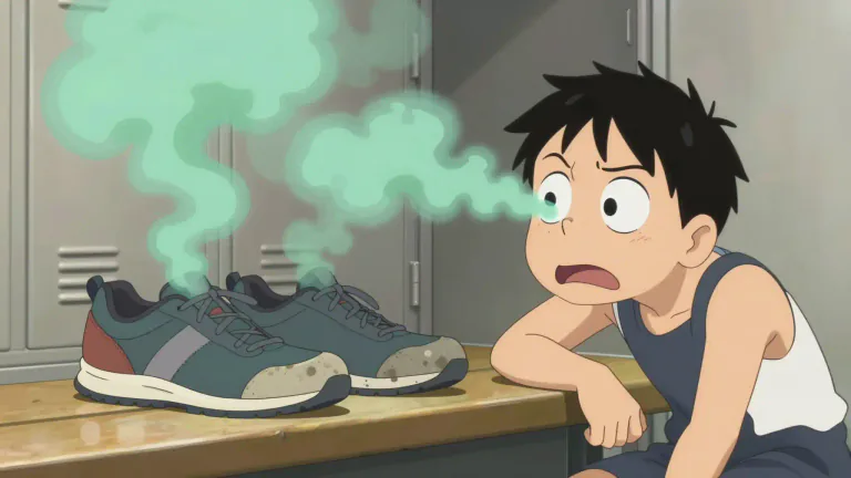 Visual representation of "stink" - To smell very badly