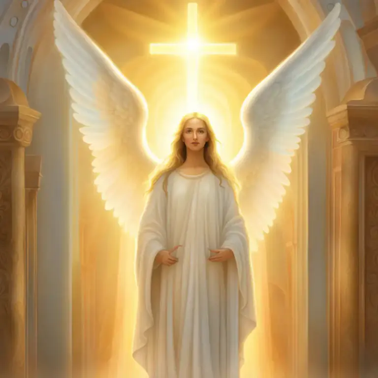 Visual representation of "celestial" - Divine or heavenly, in a religious context