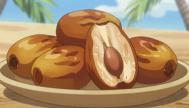 Visual representation of "medjool" - A large, sweet date fruit known for its soft texture, often grown in North Africa and the Middle East.