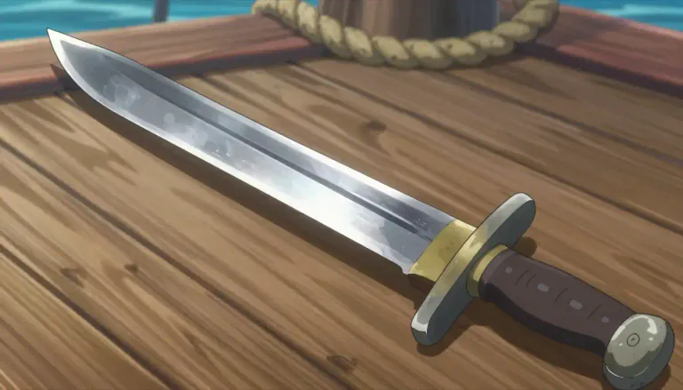 Visual representation of "cutlass" - A short, broad sword with a curved edge, used by sailors.