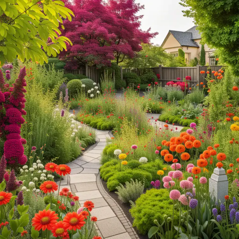 Visual representation of "flowery" - Having a lot of flowers.