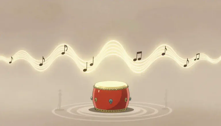 Visual representation of "rhythm" - The regular and repeated pattern in music