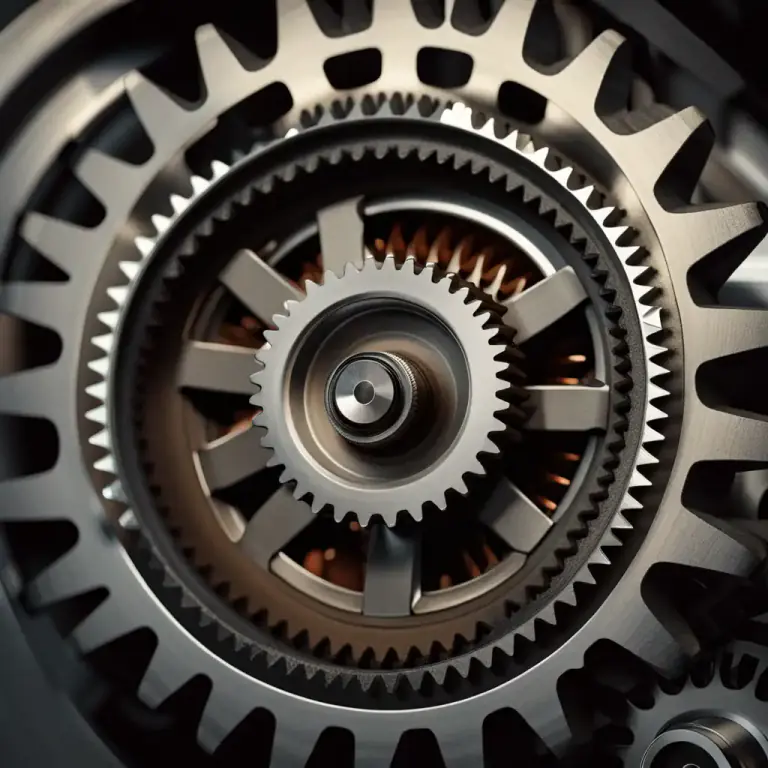 Visual representation of "gear" - A wheel with teeth around its edge that fits into a similar wheel to control speed and direction of movement